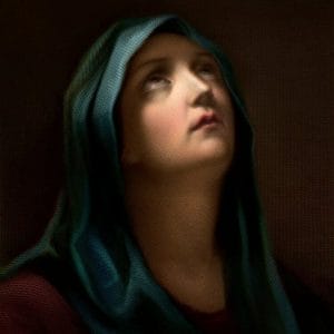 Mary by Robert Trossin after Guido Reni, ca. 1869 (Color Small)