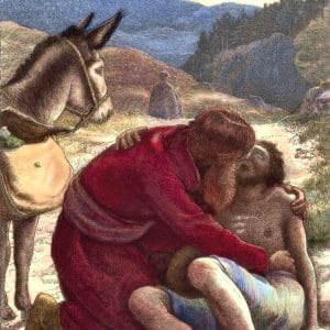 The Good Samaritan by the Dalziel Brothers, after Sir John Everett Millais, ca. 1864 (Color Version Small)