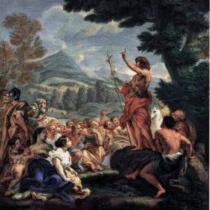 The Preaching of St. John the Baptist by Bernard Lepicié after Giovanni Battista Gaulli, ca. 1729 ( Color Small)